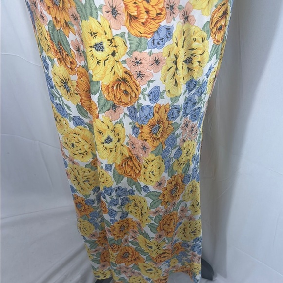 Hello Molly Sunlight Snaps Floral Cutout Midi Dress Yellow/Blue US 8 NWT - Picture 6 of 10